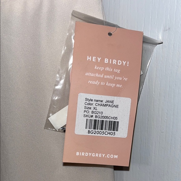 Light Neutral Ruffle Dress - Picture 3 of 5